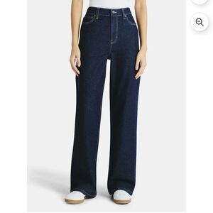 Jeans Wide Leg Dark Wash Size Medium (8-10)